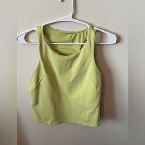 Lululemon Invigorate Tank W/ Removable Pads Size 10 In Wasabi Green